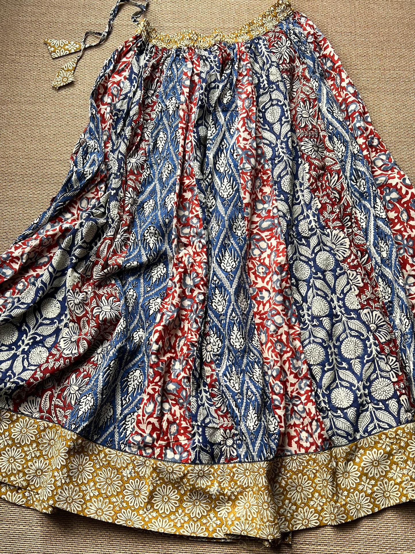 Ajrakh cotton skirt