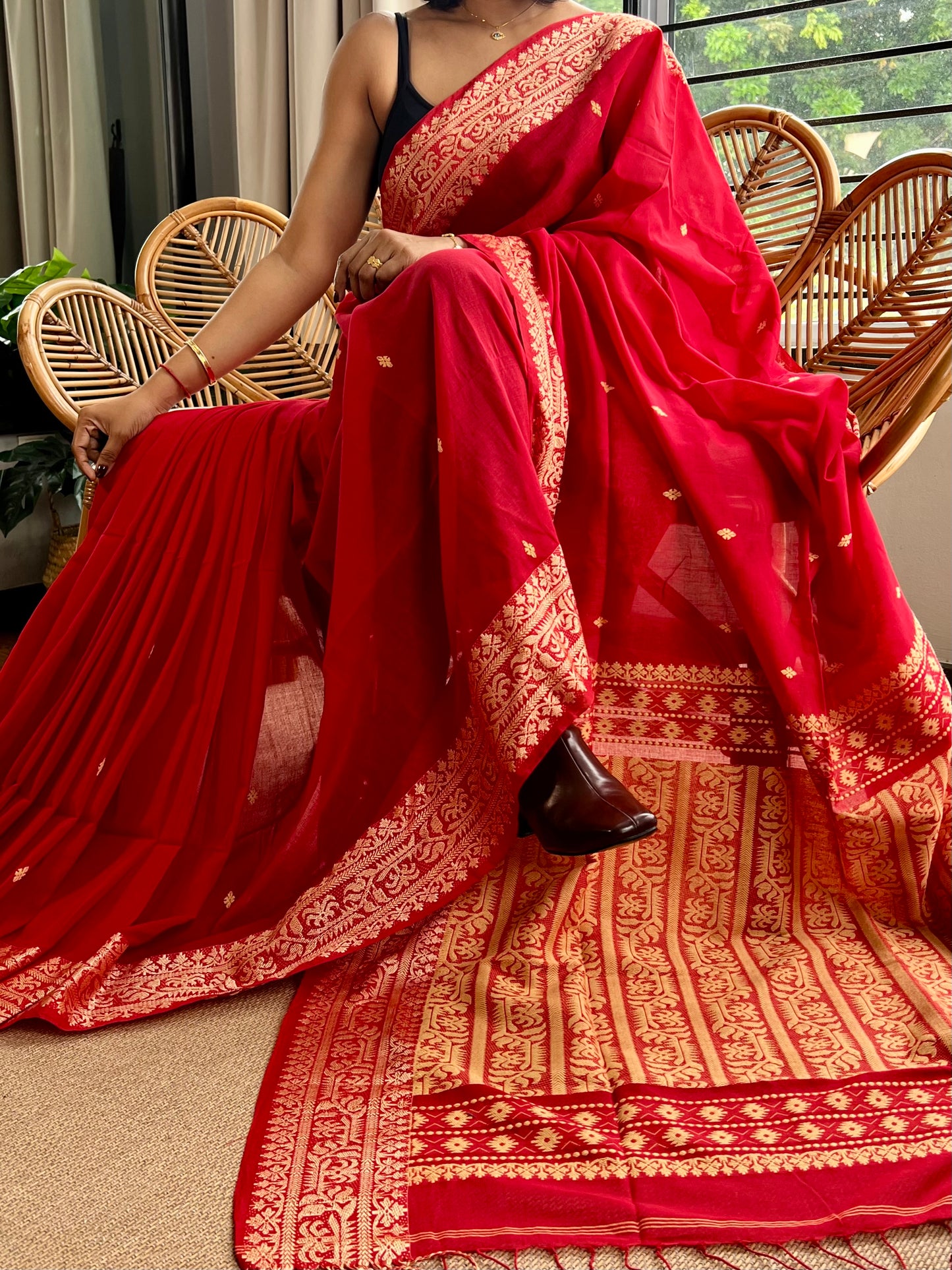 Bengal Loomz - soft  Khadi Cotton Saree