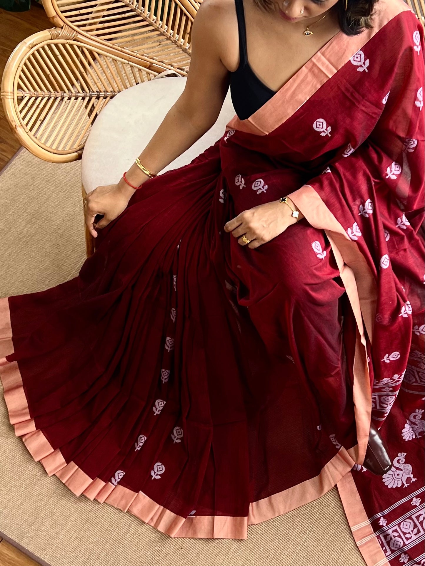 Bengal Loomz - soft  Khadi Cotton Saree