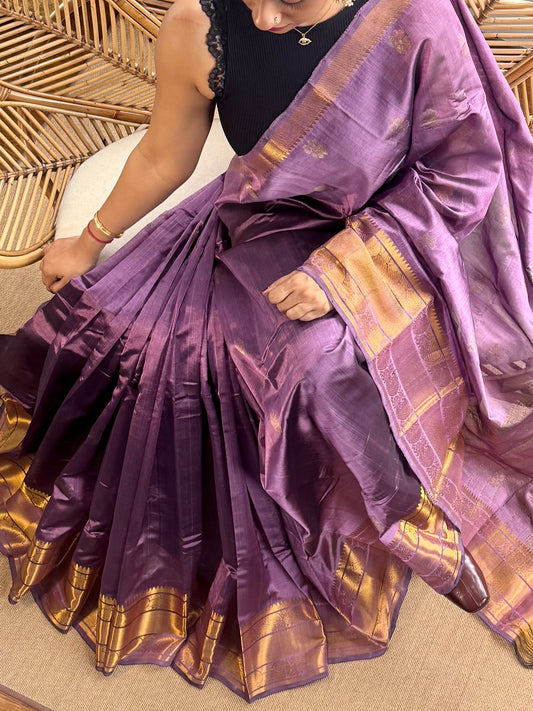 Pure Handloom Mangalagiri Pattu by cotton saree