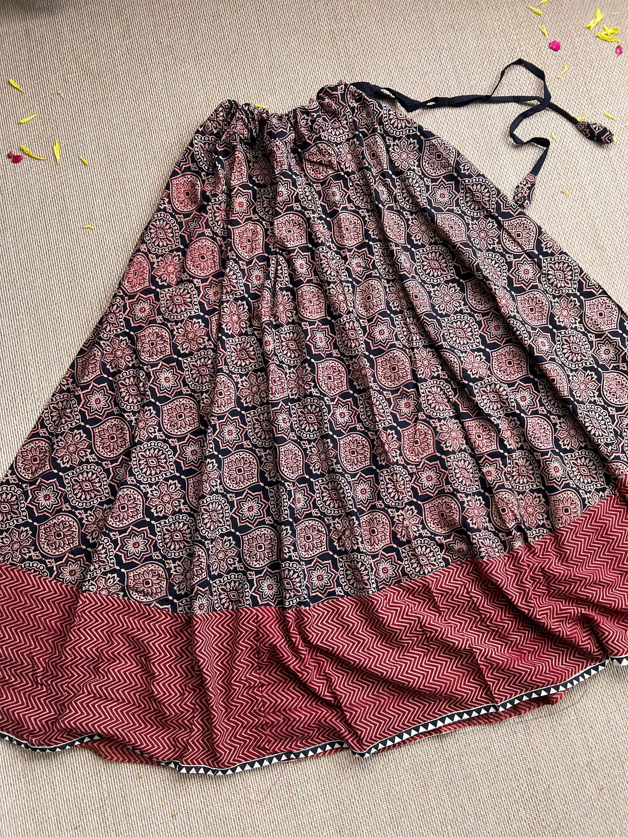 Ajrakh flair Skirt