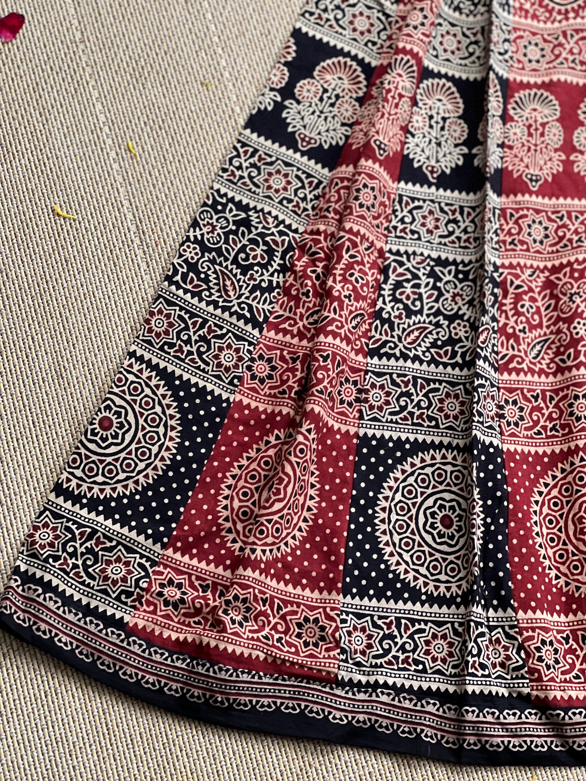 Ajrakh flair Skirt