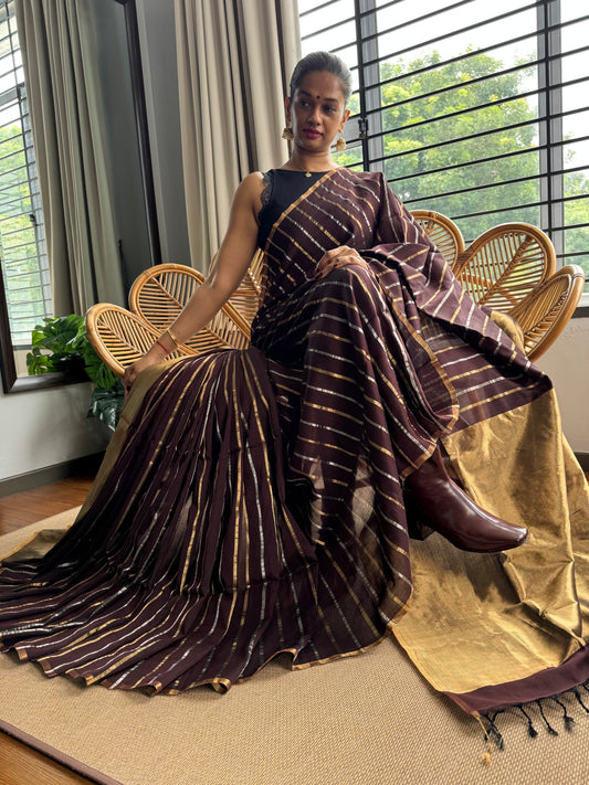4 pedal loom Maheswar silk cotton saree
