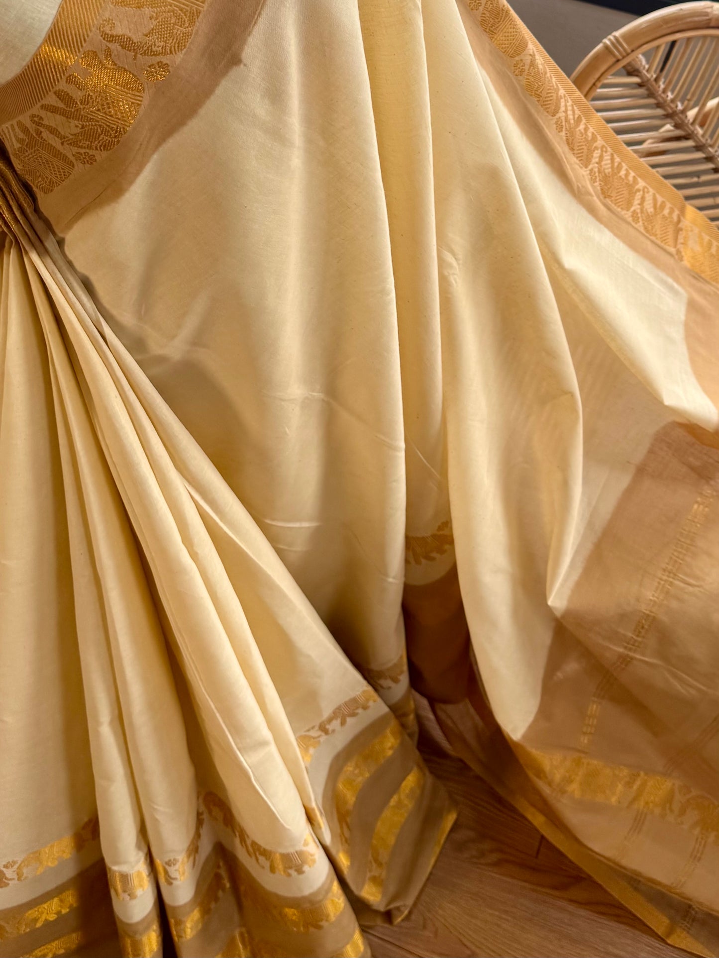 Sungudi long border saree