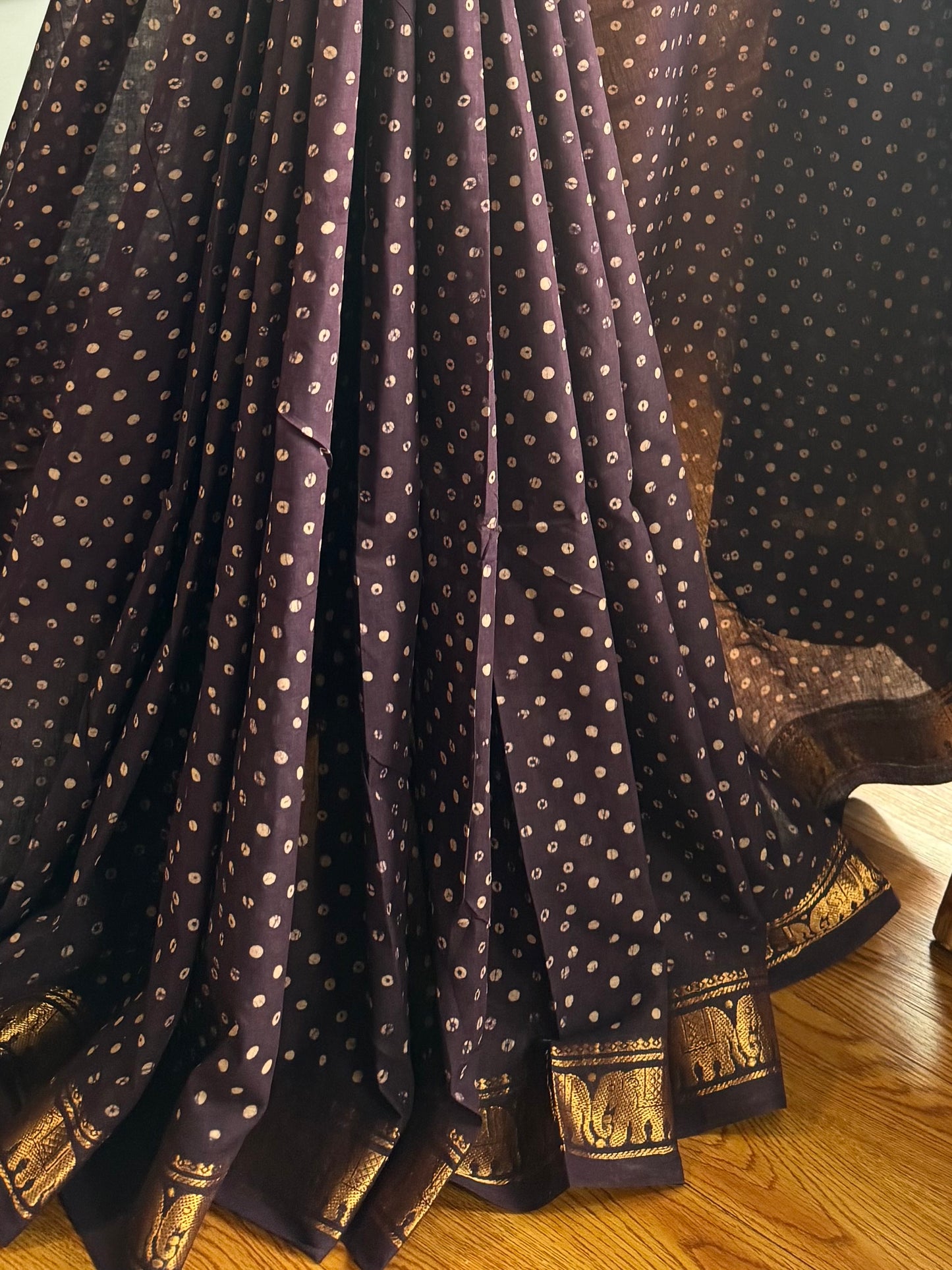 Sungudi cotton saree