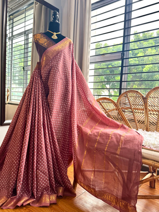 Sungudi cotton saree