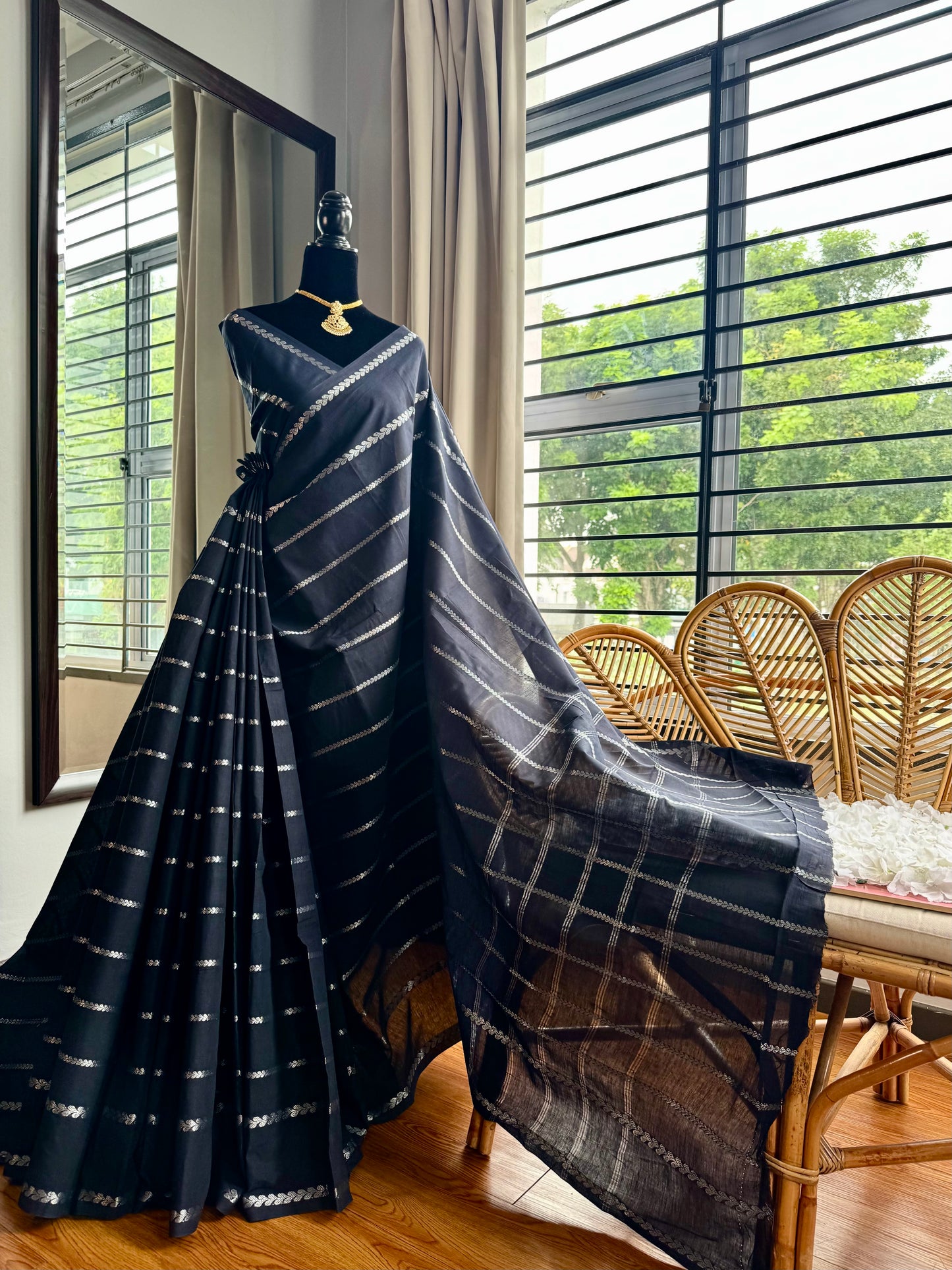 Sungudi cotton saree