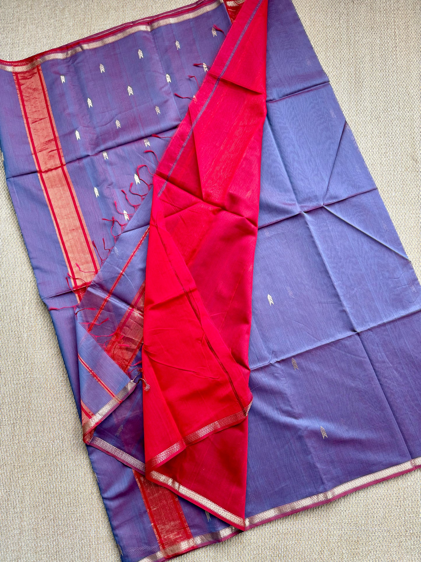 Pure Handloom Maheswar Silk Cotton Saree