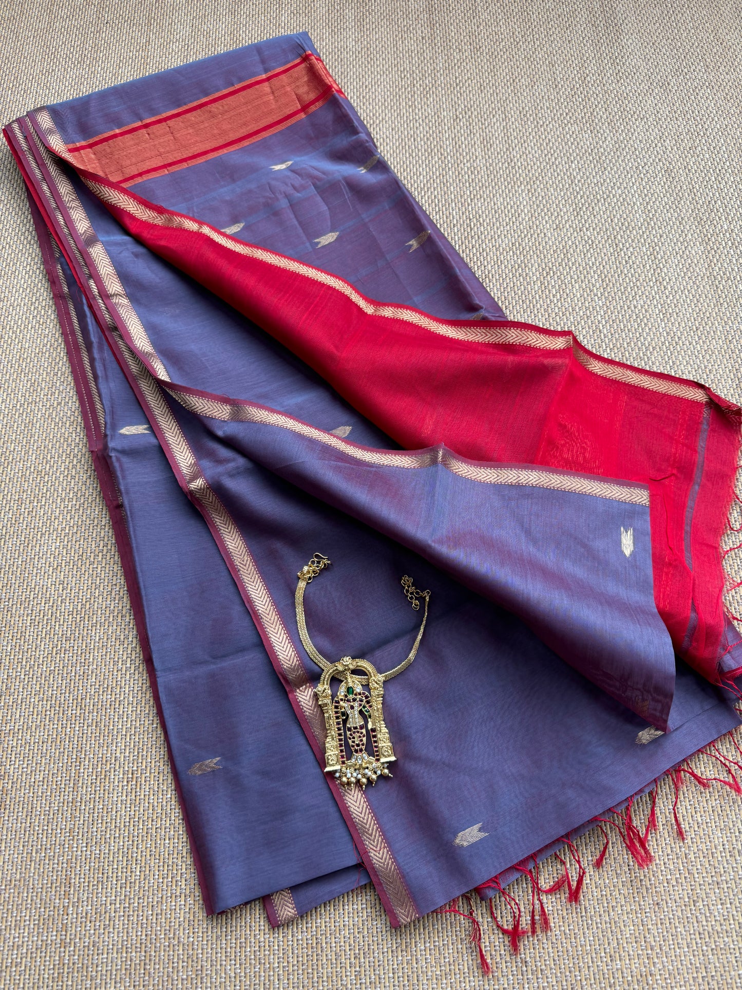 Pure Handloom Maheswar Silk Cotton Saree