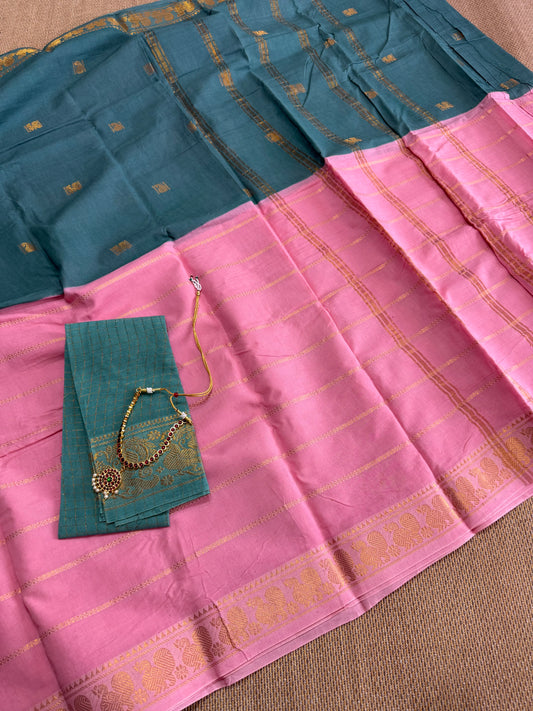 Fusion Madurai Cotton Saree