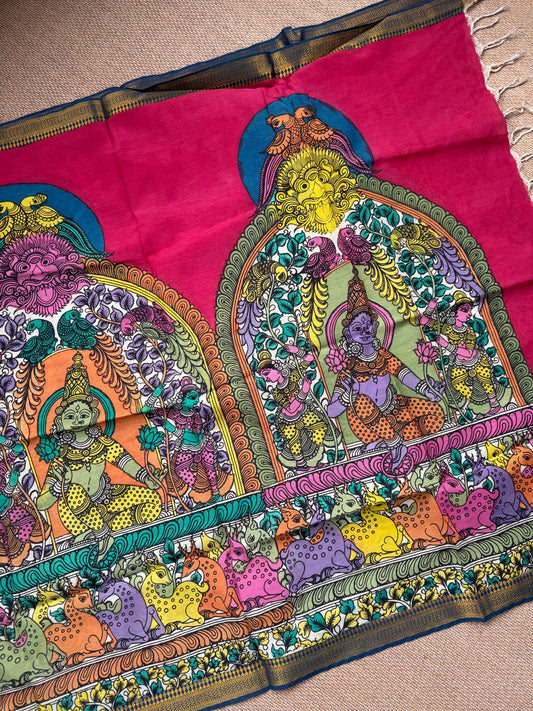 Pen kalamkari shawl