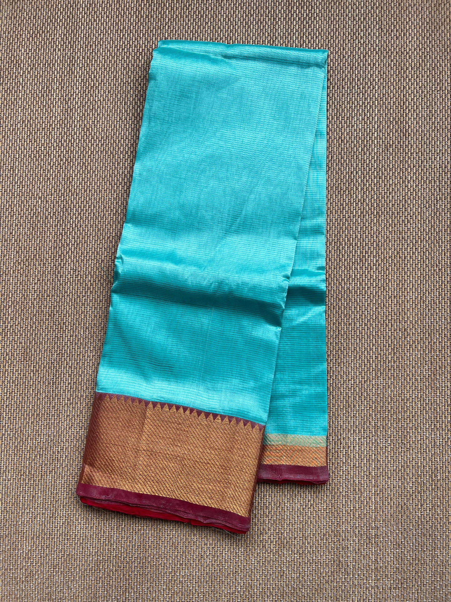 Pure Handloom Mangalagiri Semi pattu