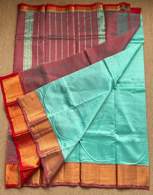 Pure Handloom Mangalagiri Semi pattu