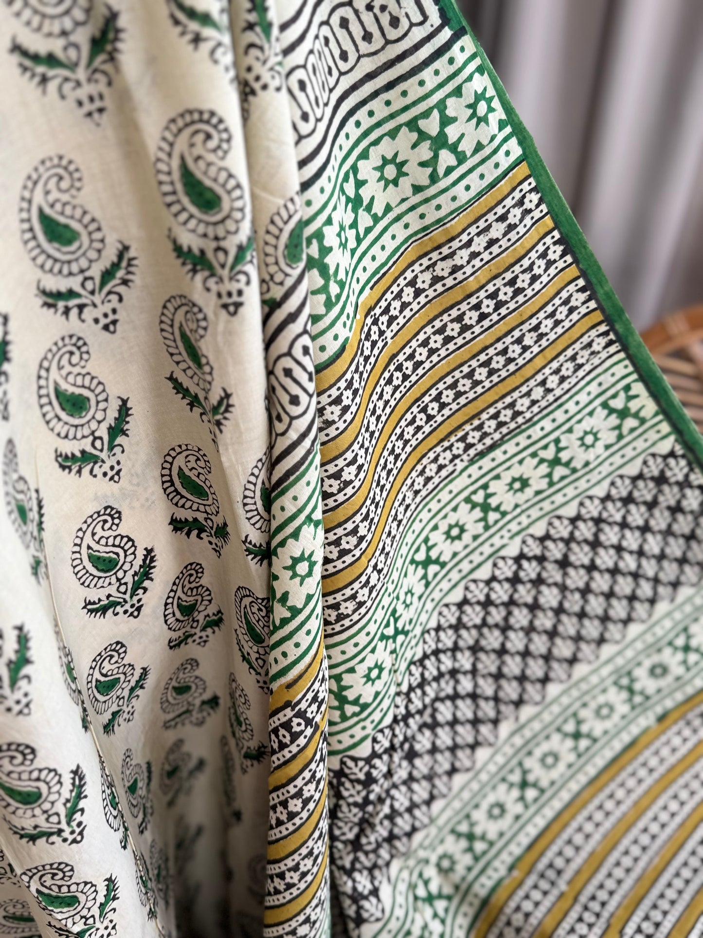 HAND BLOCK PRINTED  COTTON SAREE