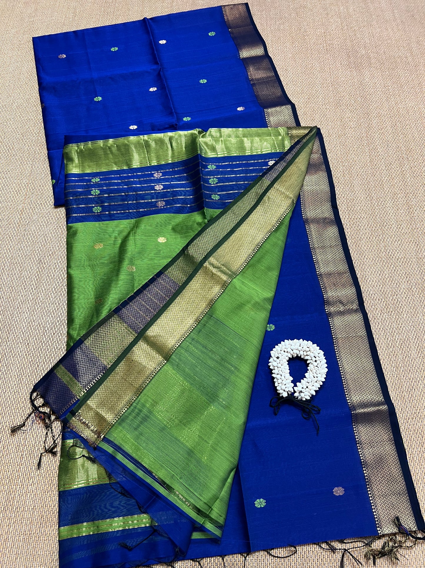 Pure Handloom Maheswar Silk Cotton Saree