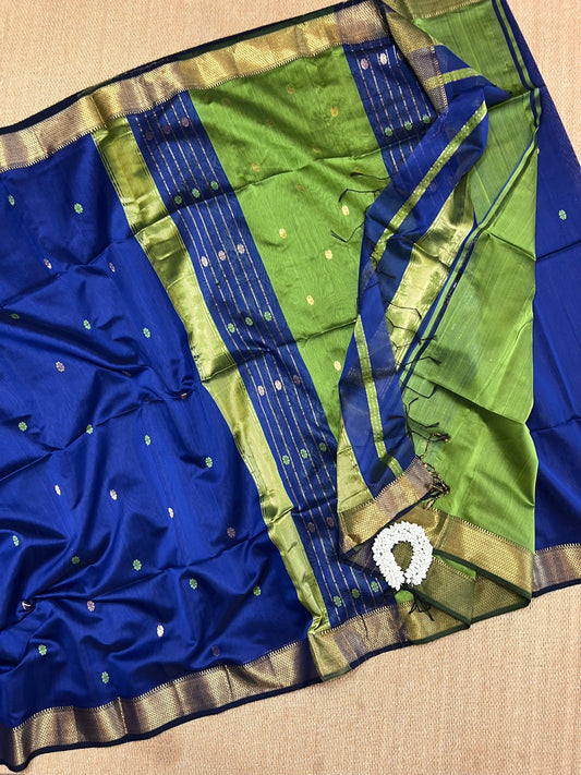 Pure Handloom Maheswar Silk Cotton Saree