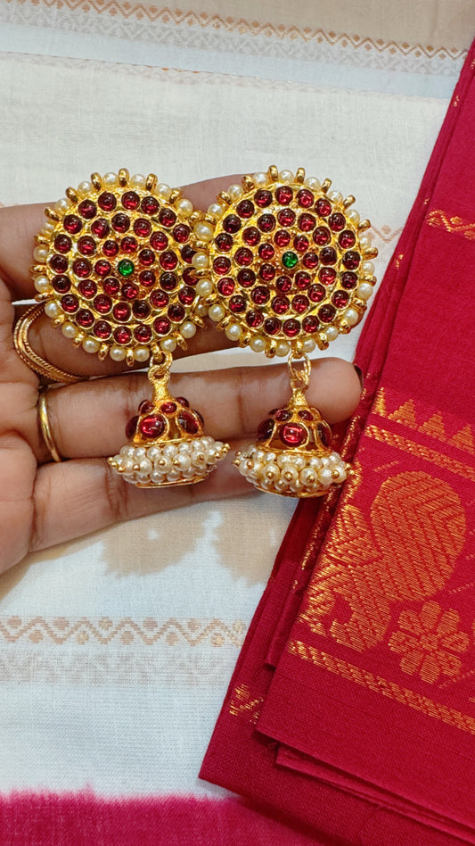 Kemp earring with cute jumka