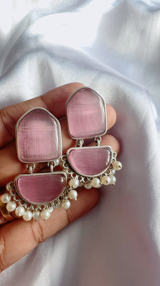 Silver lookalike earrings