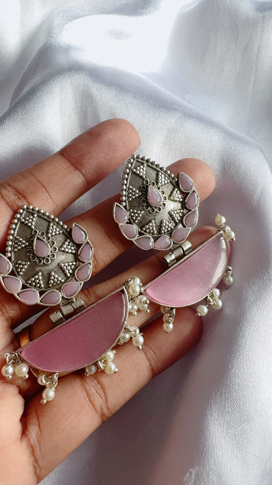 Silver lookalike earrings