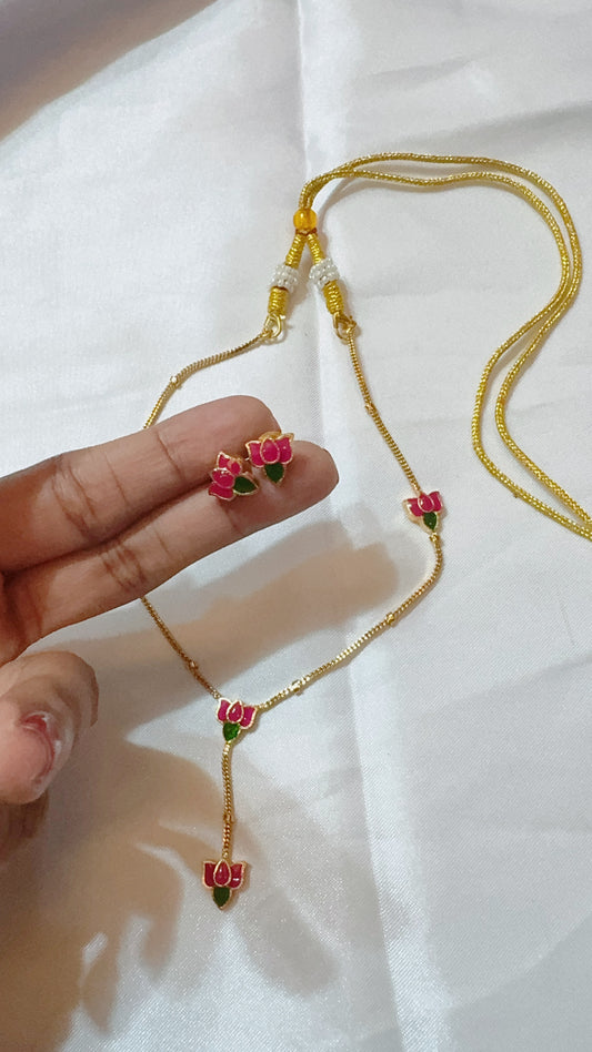 lotus 🪷 necklace set