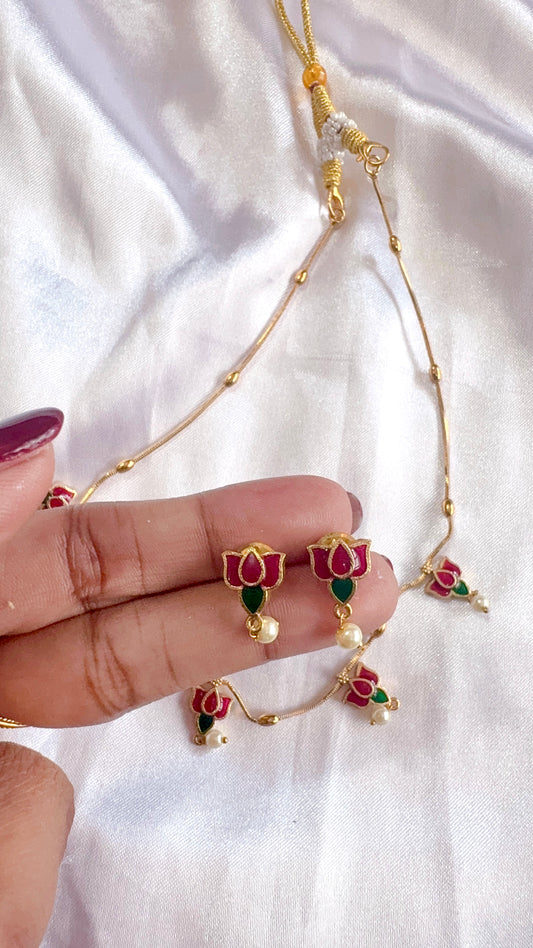 Enamel Lotus set