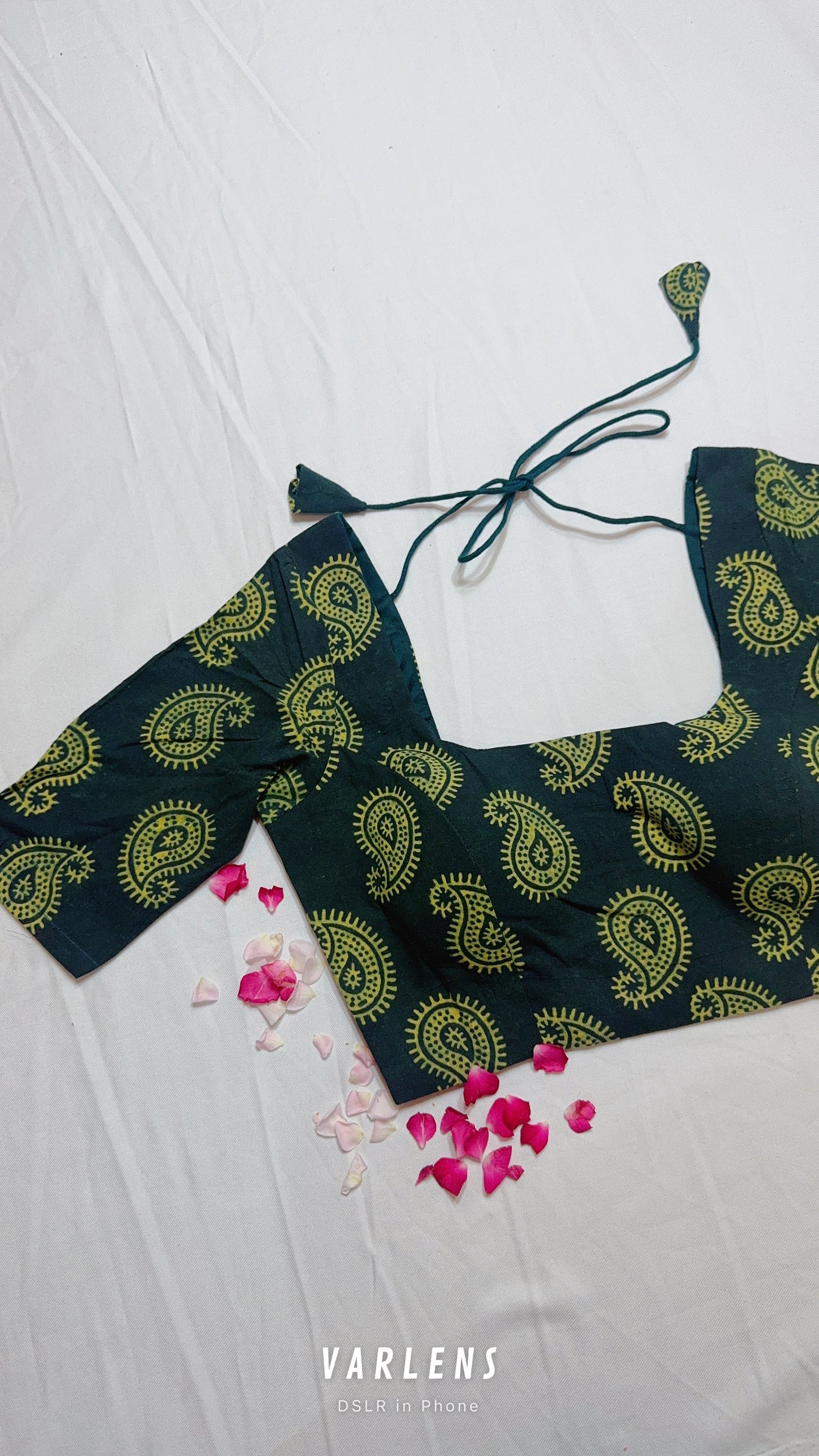 cotton ajrakh ready made blouse