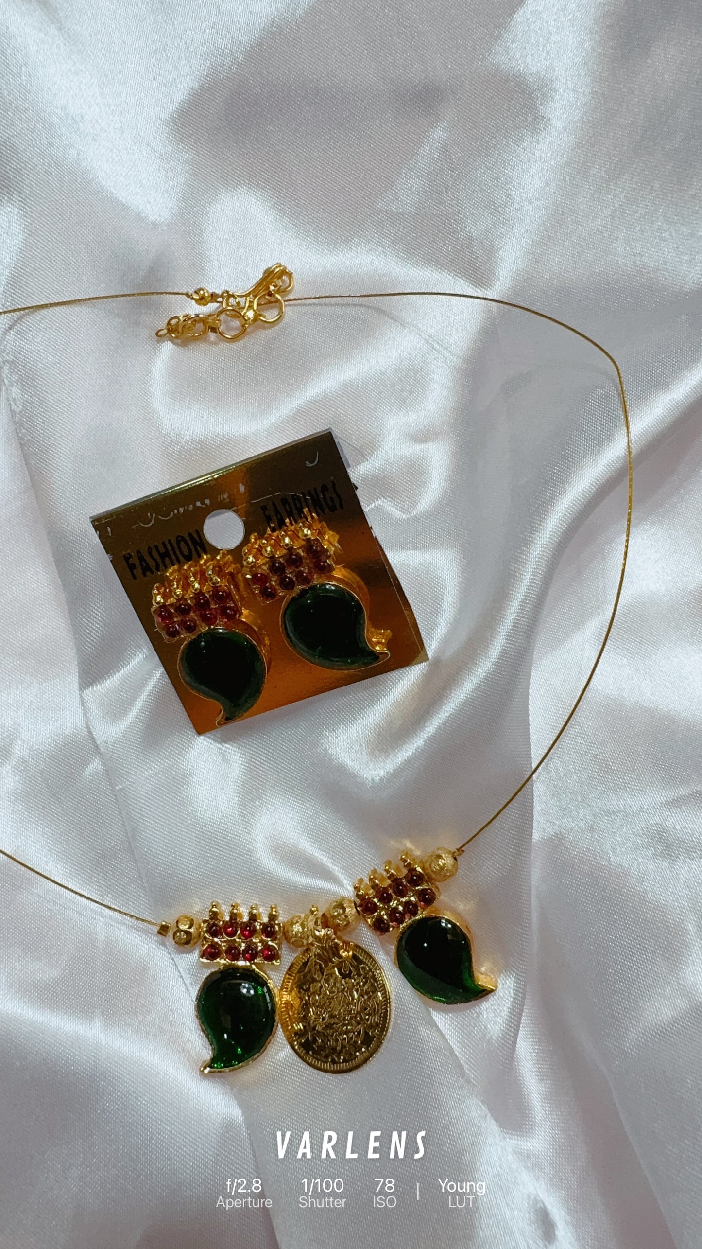 MINIMAL ELEGANT HANDMADE 🥭 NECKLACE WITH