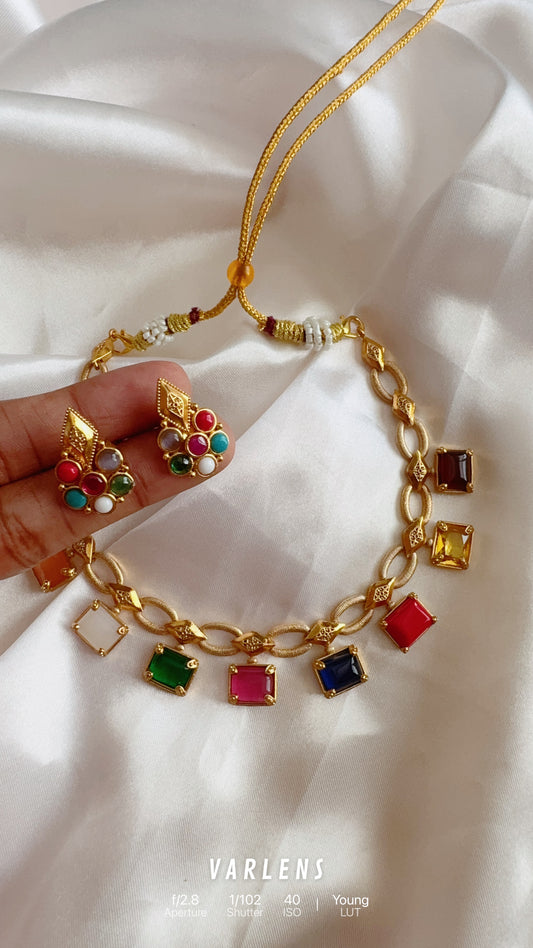 Stylish  neckwear and earrings