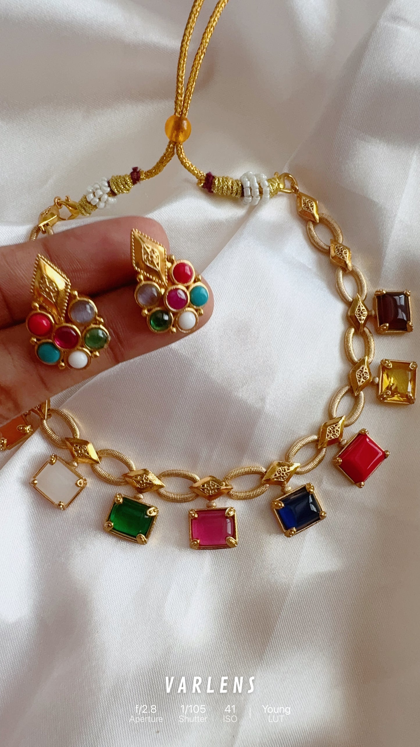 Stylish  neckwear and earrings