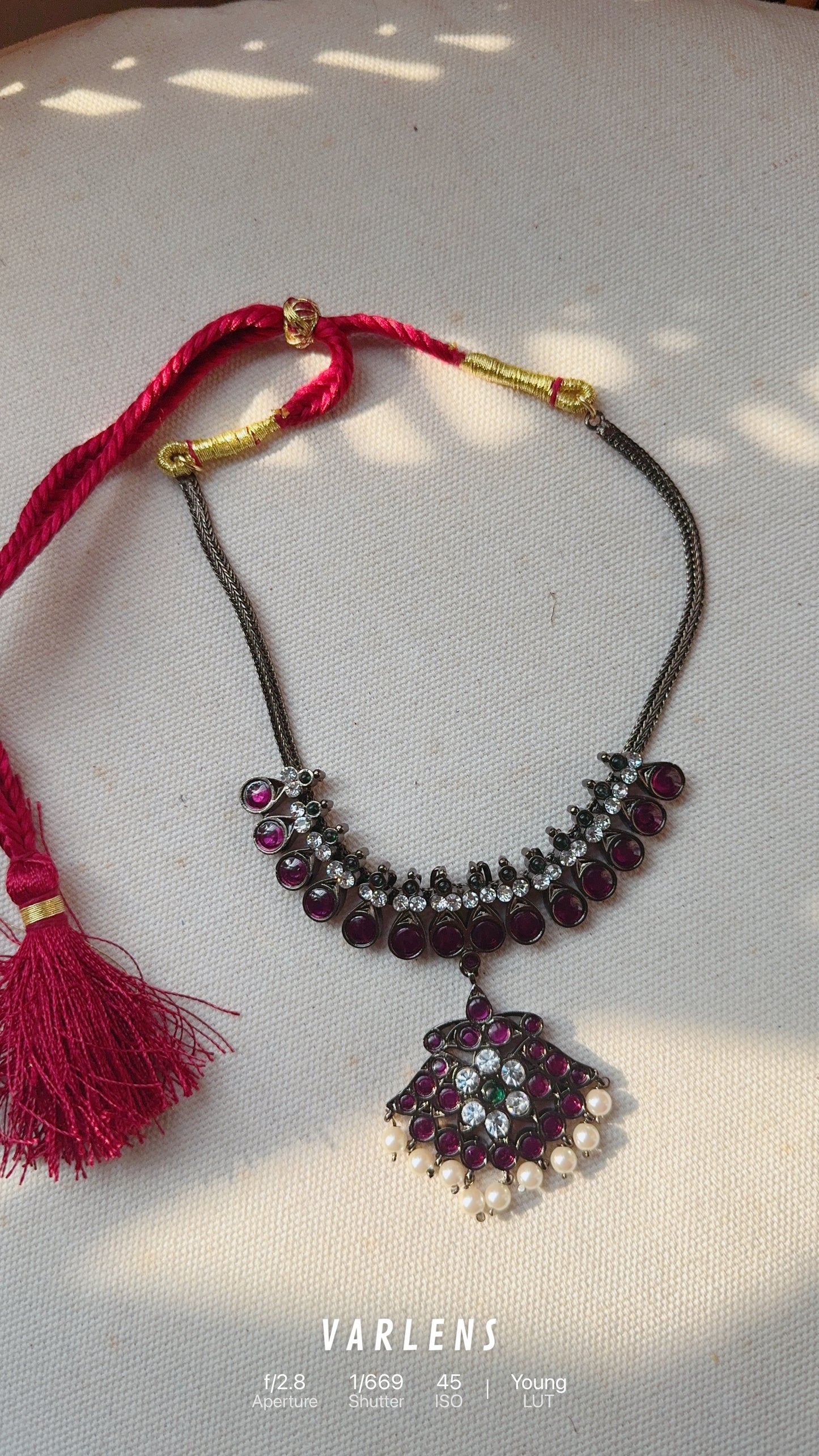 Pre order ! Black Polish Real Kemp necklace