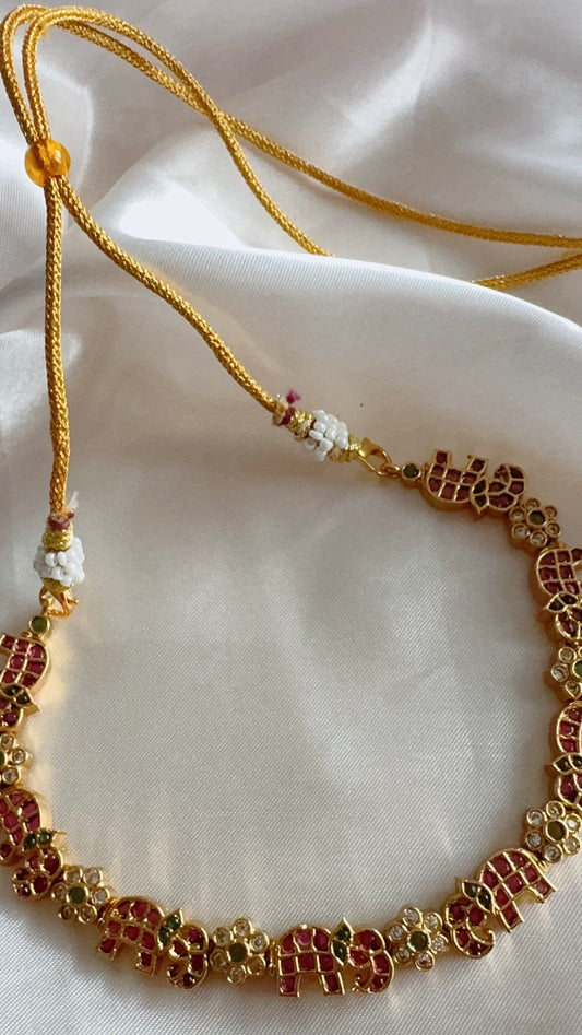 Traditional choker and earrings