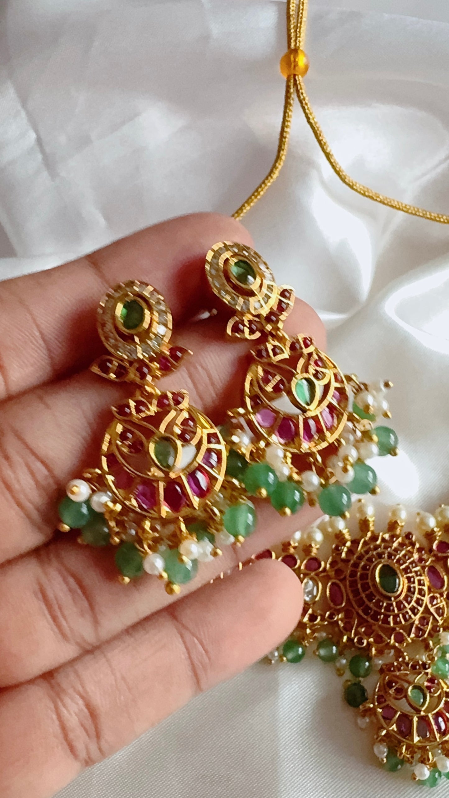 Traditional neckwear  and earrings