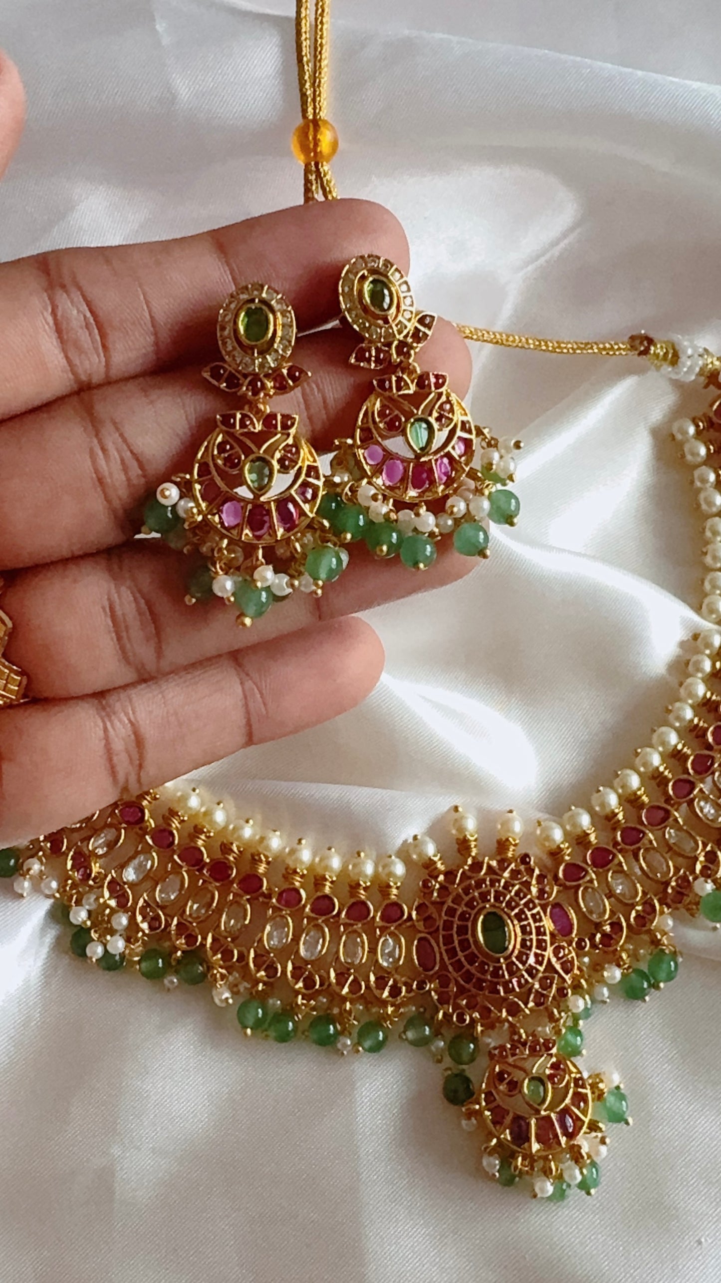 Traditional neckwear  and earrings