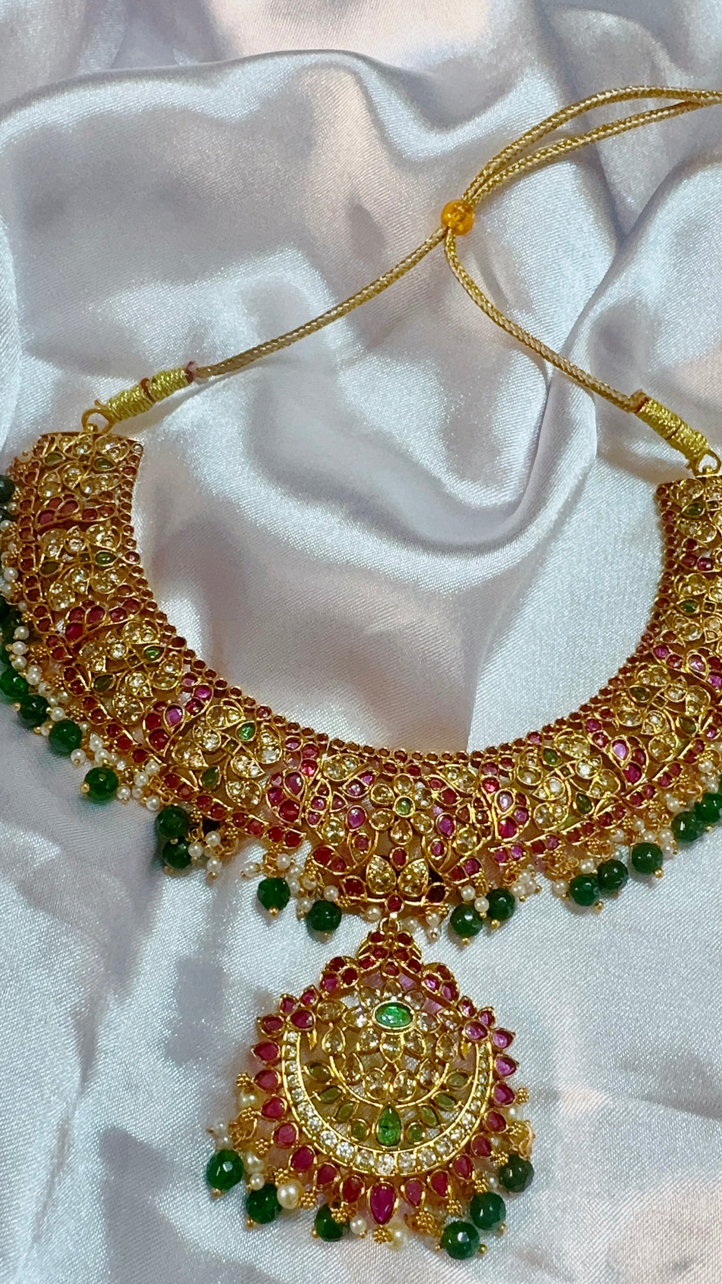 Traditional neckwear and earrings