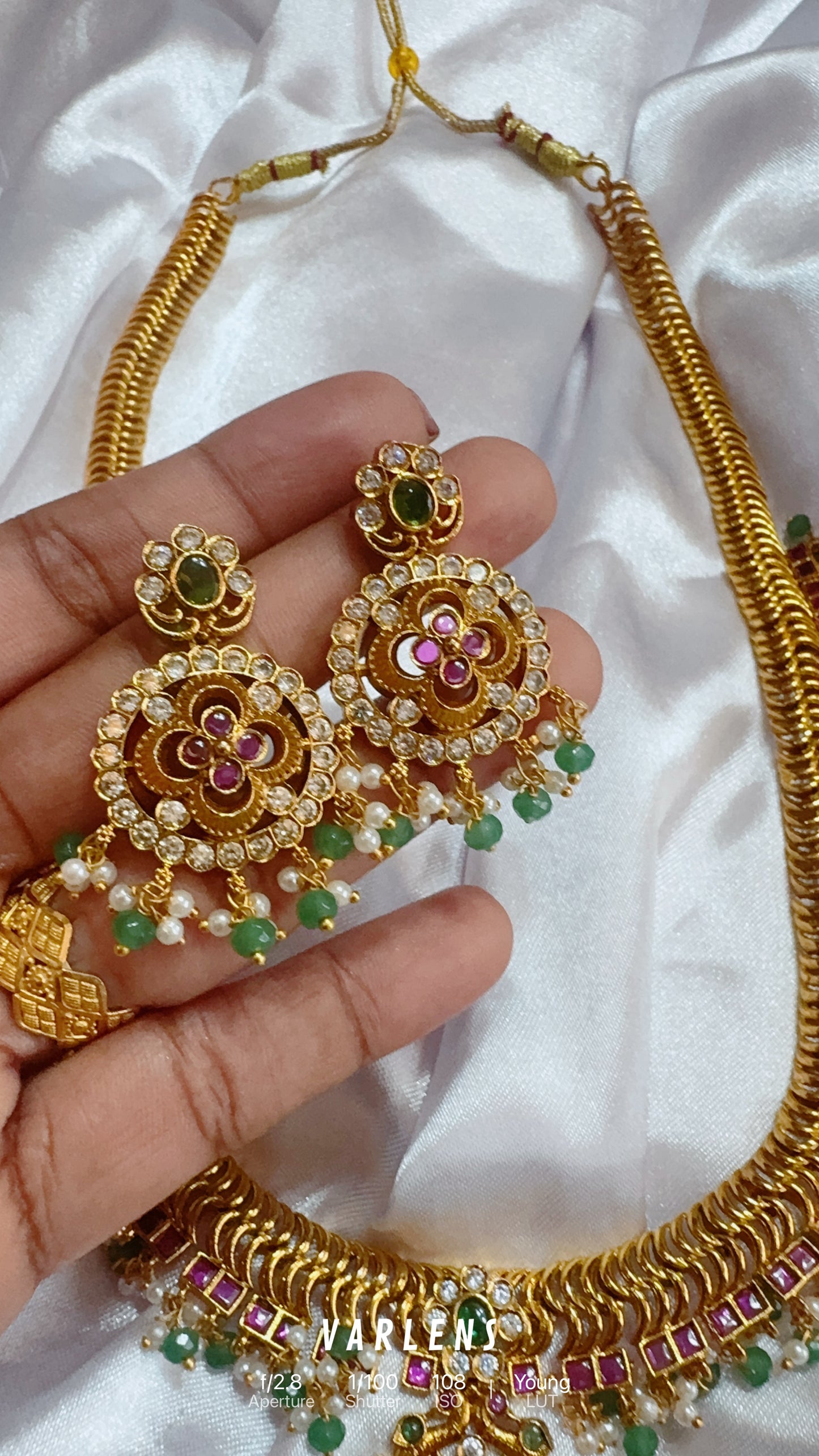 Traditional neckwear and earrings