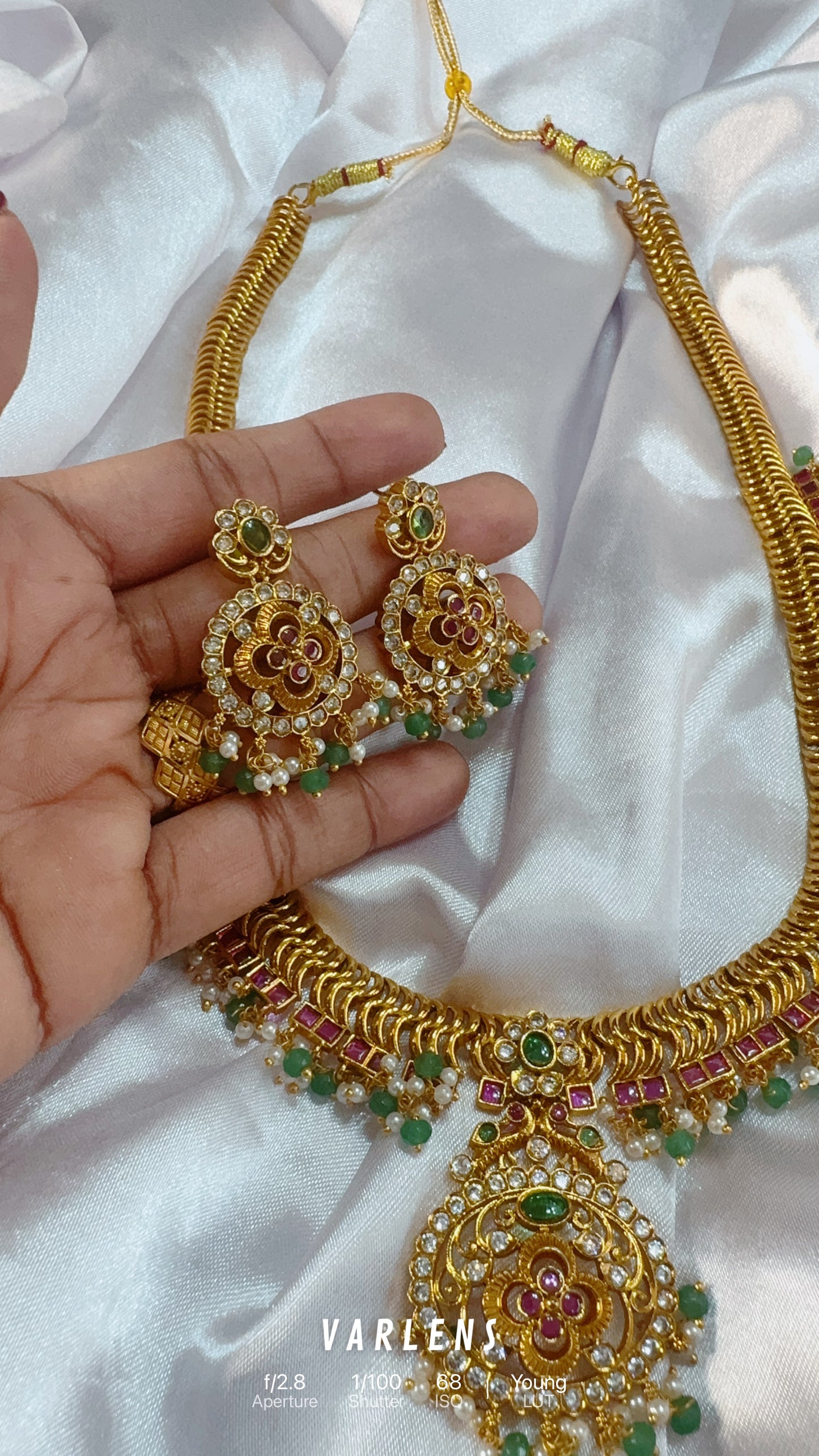 Traditional neckwear and earrings