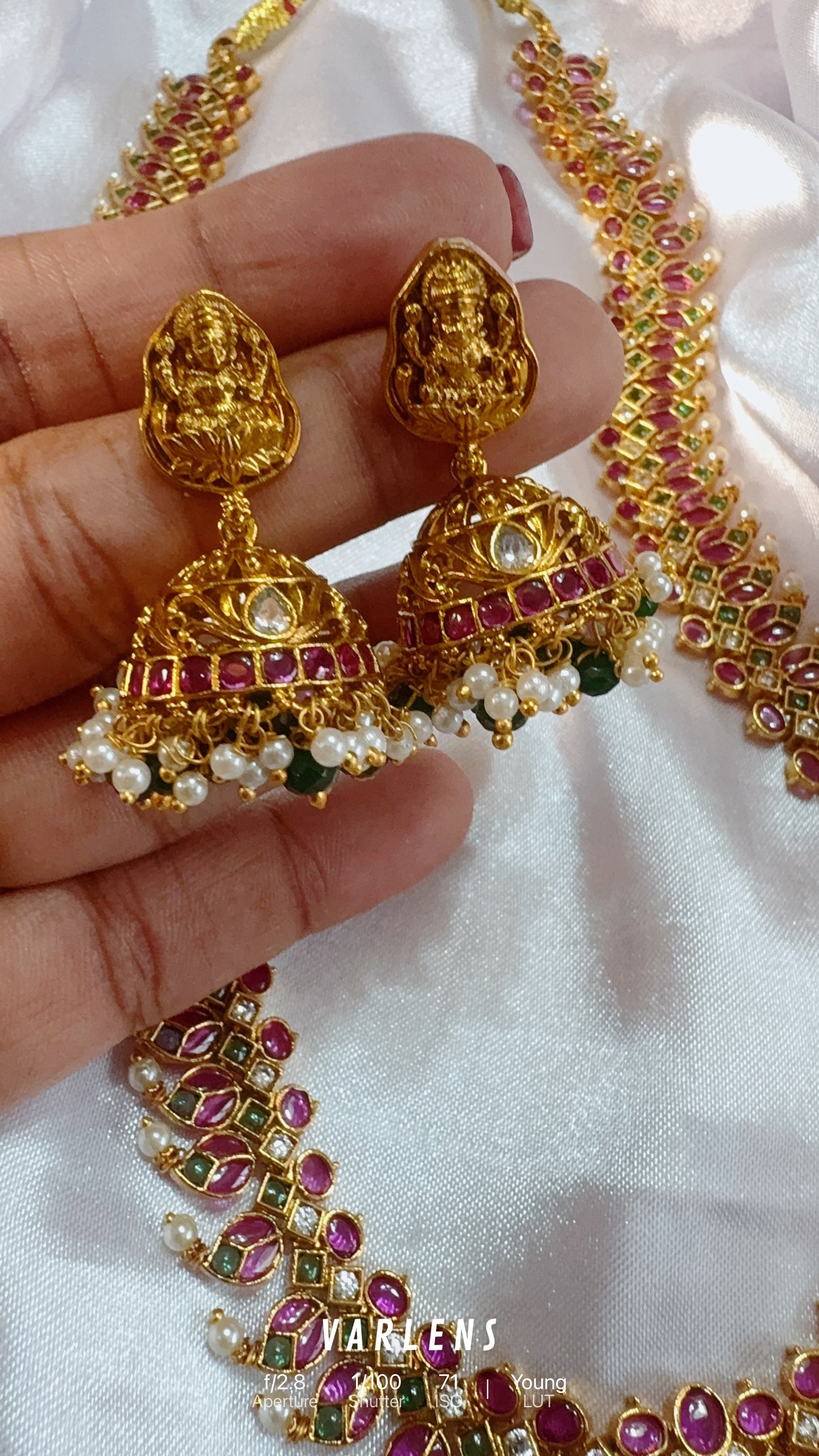 Traditional neckwear and earrings