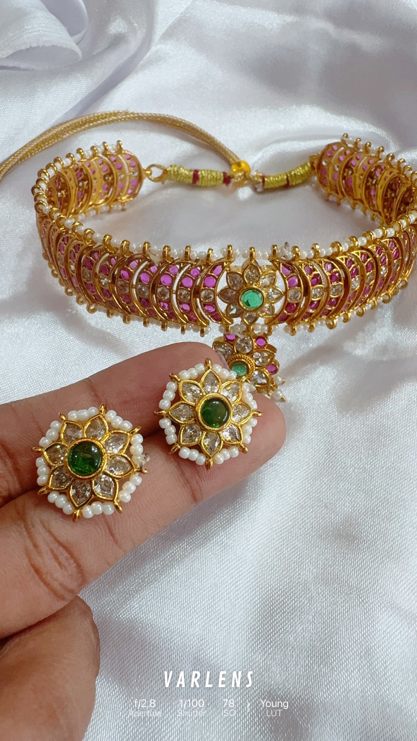 Traditional neckwear and earrings