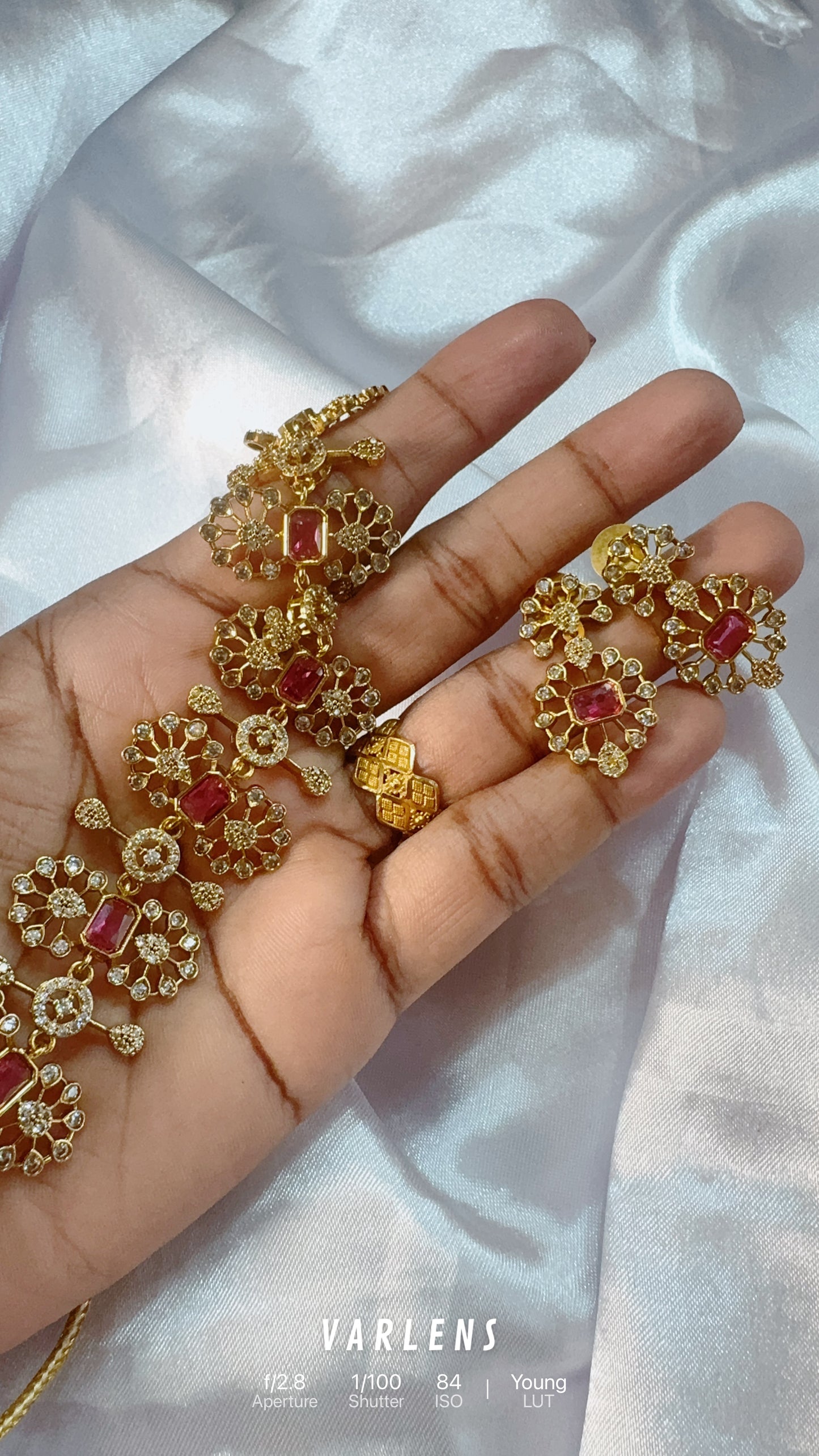 Traditional neckwear and earrings