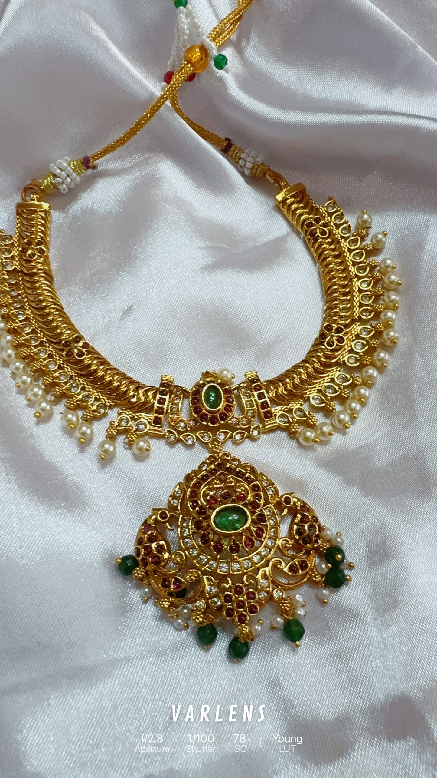 Traditional neckwear and earrings