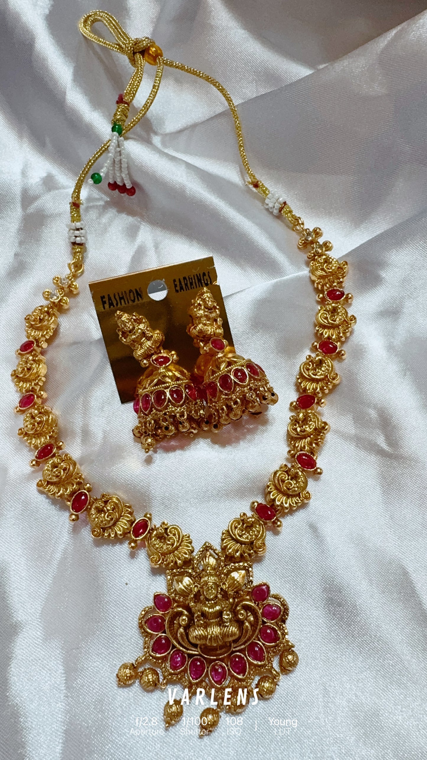 Traditional neckwear and earrings