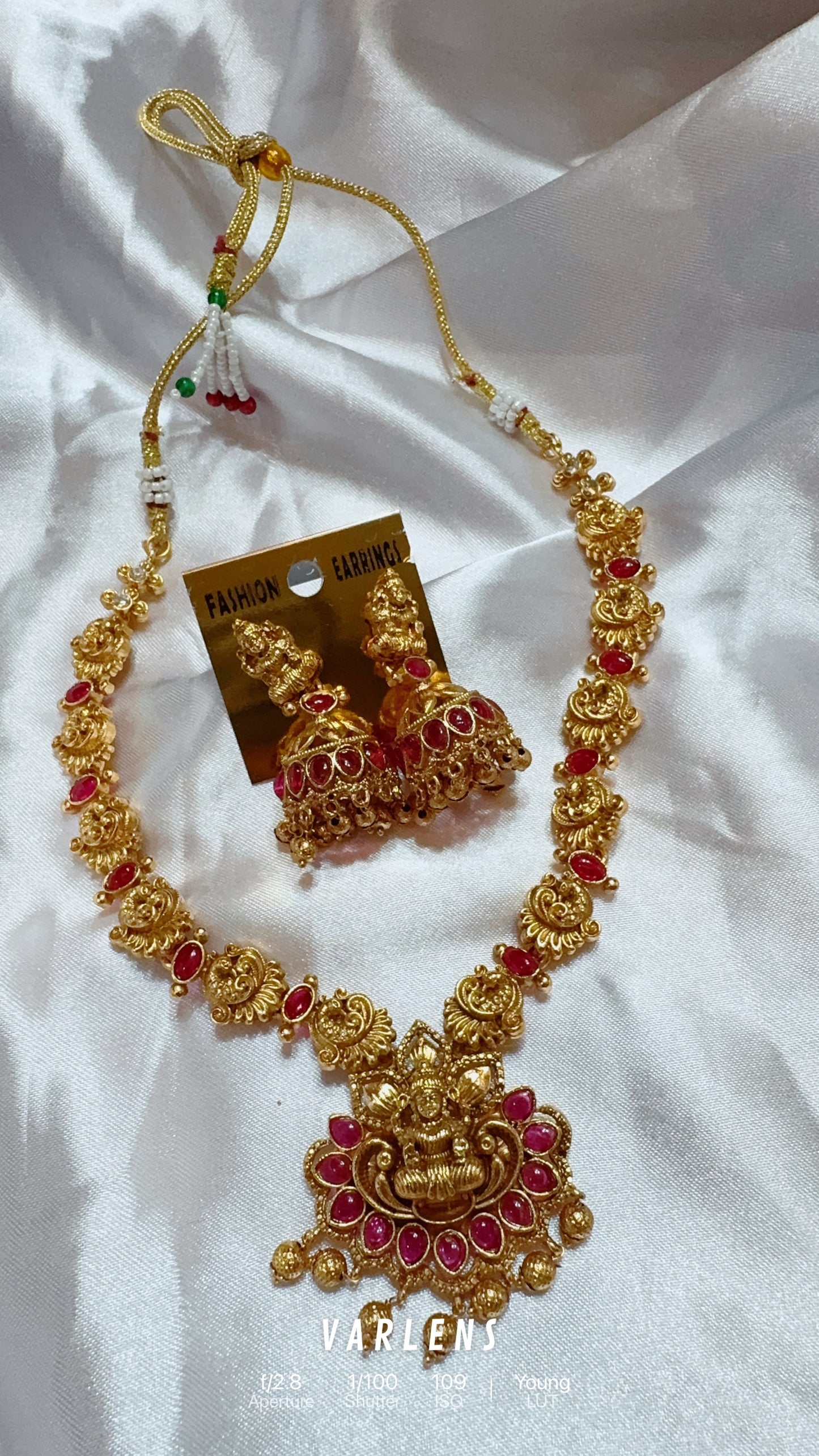 Traditional neckwear and earrings