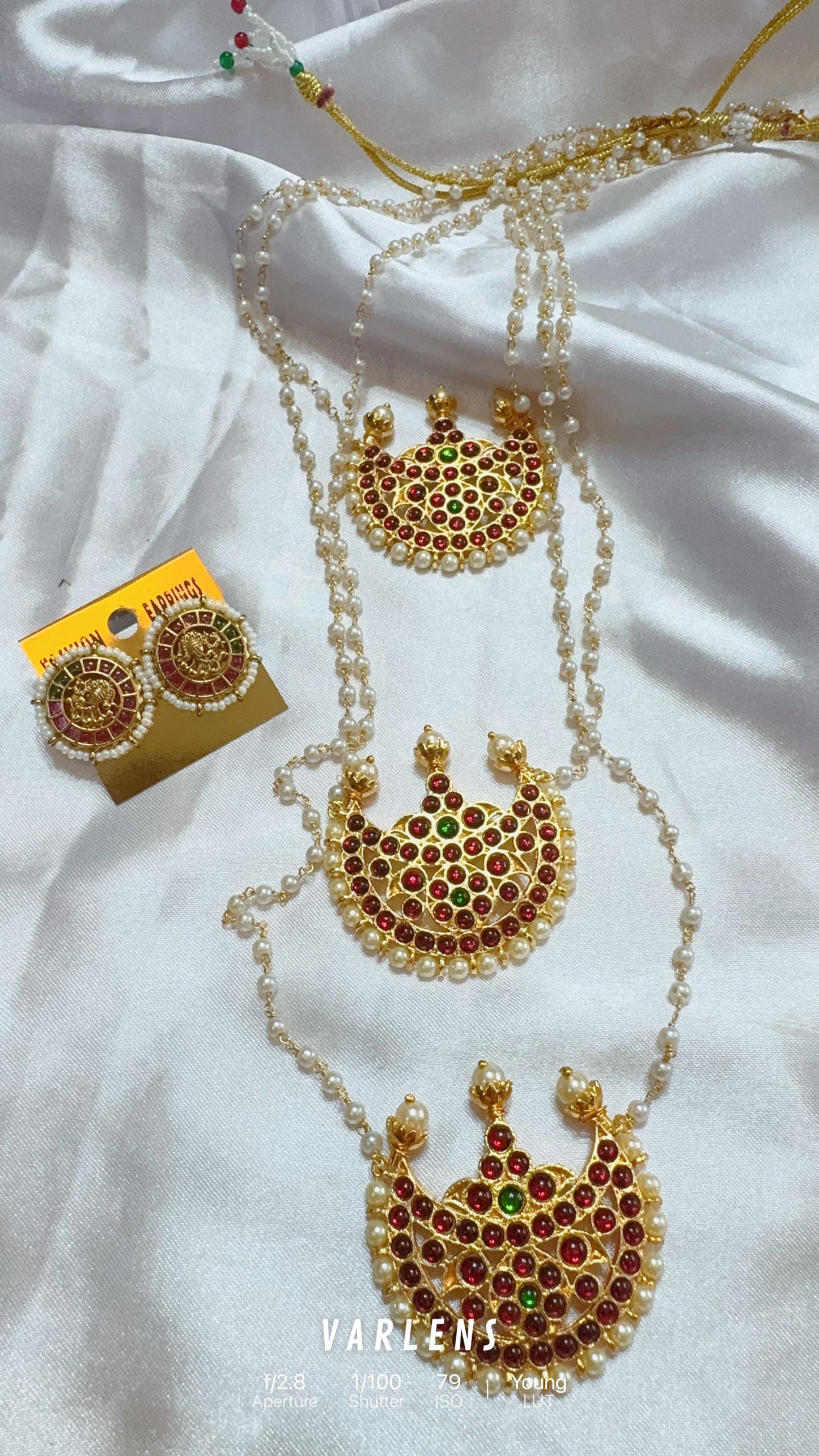 Traditional neckwear and earrings