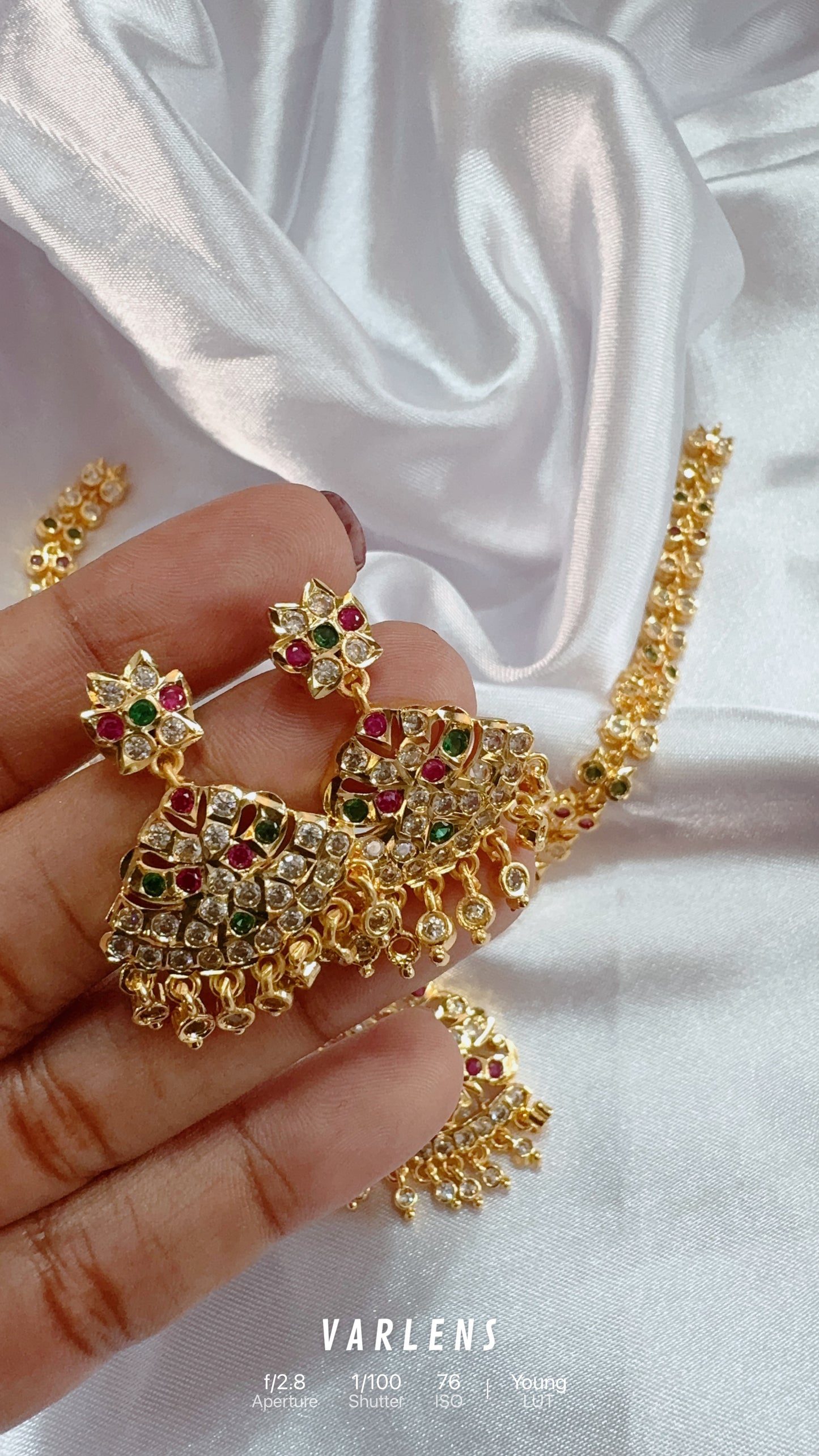 Traditional neckwear and earrings