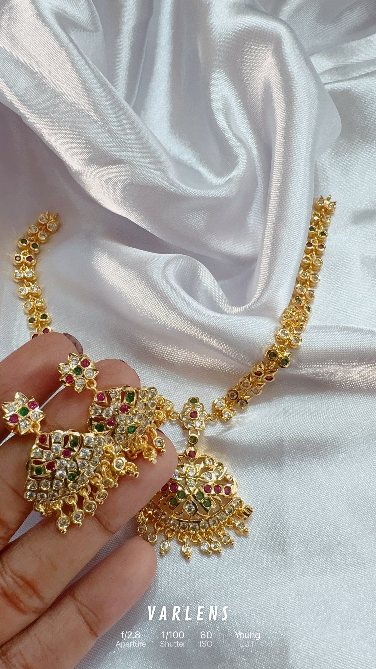 Traditional neckwear and earrings