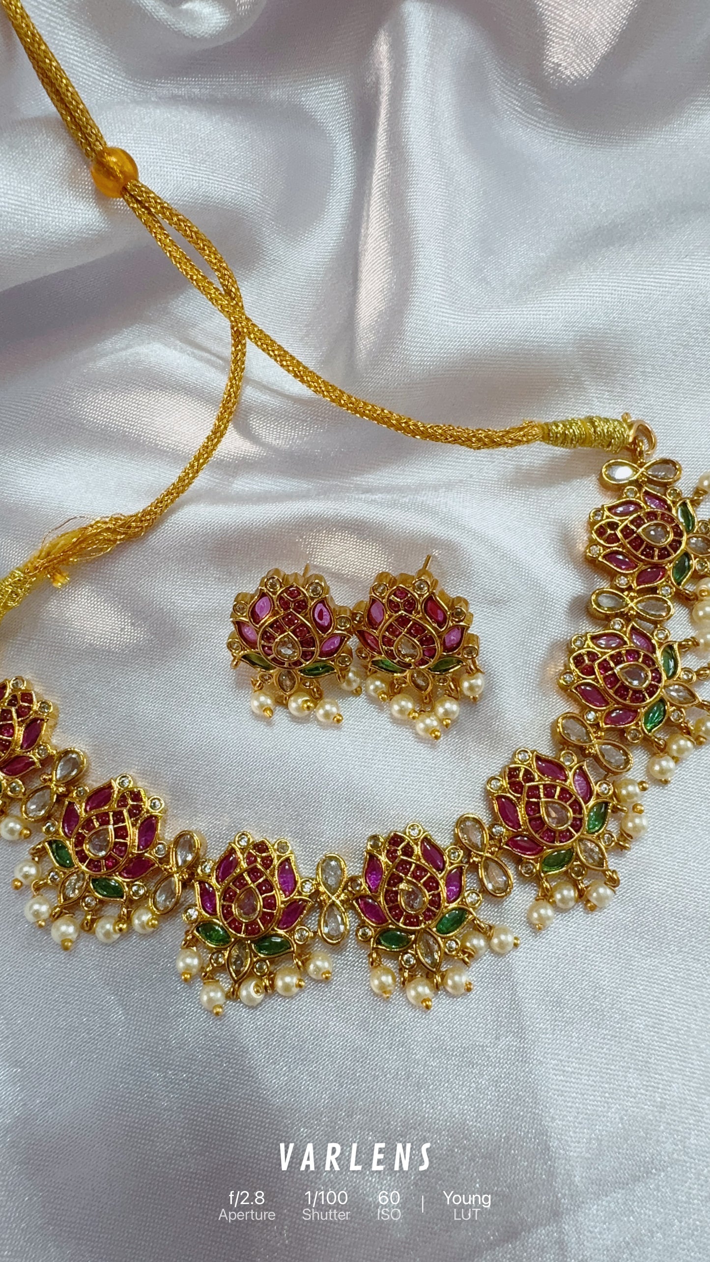 Traditional neckwear and earrings
