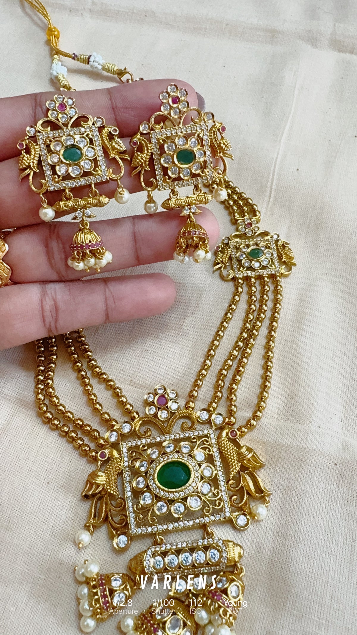 Traditional neckwear and earrings