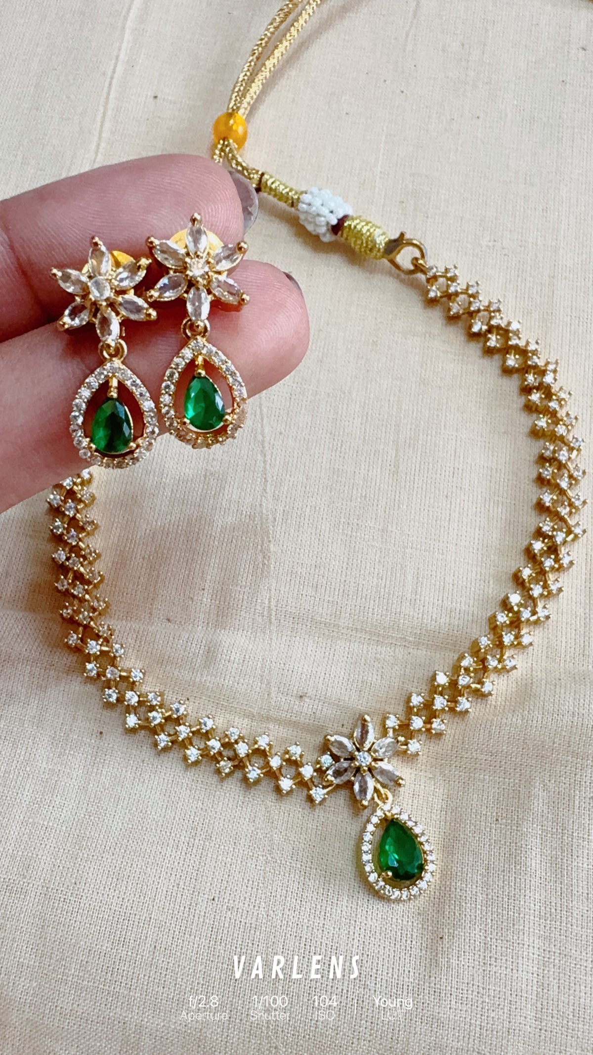Traditional neckwear and earrings