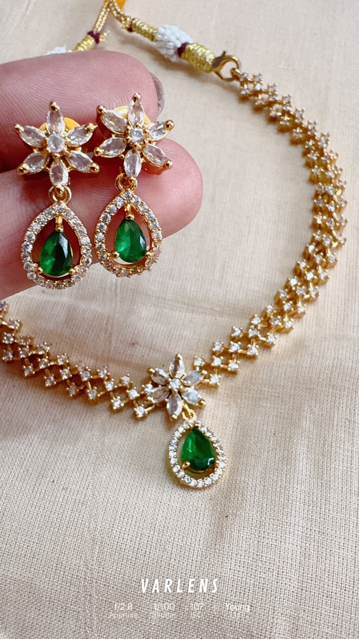 Traditional neckwear and earrings