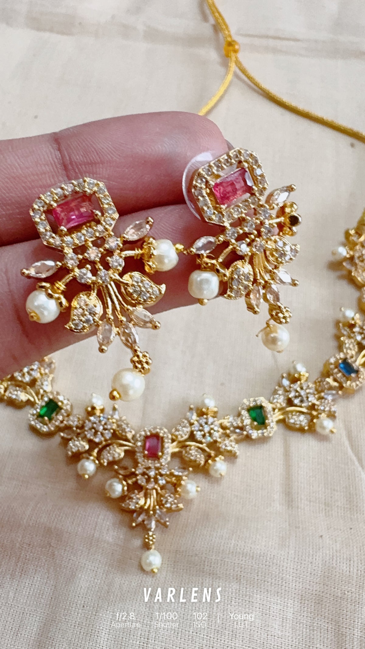 Traditional neckwear and earrings